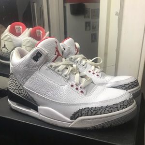 White Cement Jordan 3s